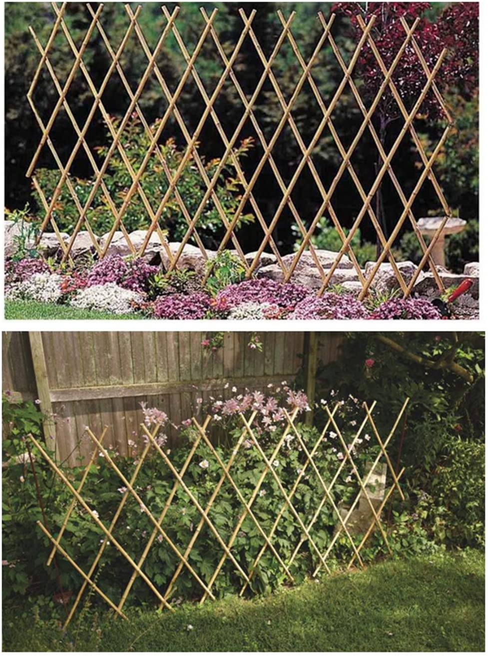 Mininfa Expandable Bamboo Trellis 48 by 72 inch