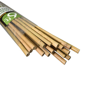 Mininfa Natural Bamboo Stakes 6 FT 20 Pack