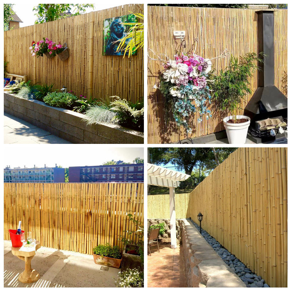 Mininfa Natural Rolled Bamboo Fence