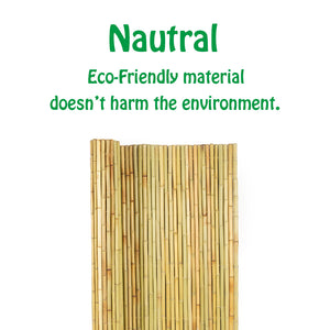 Mininfa Natural Rolled Bamboo Fence